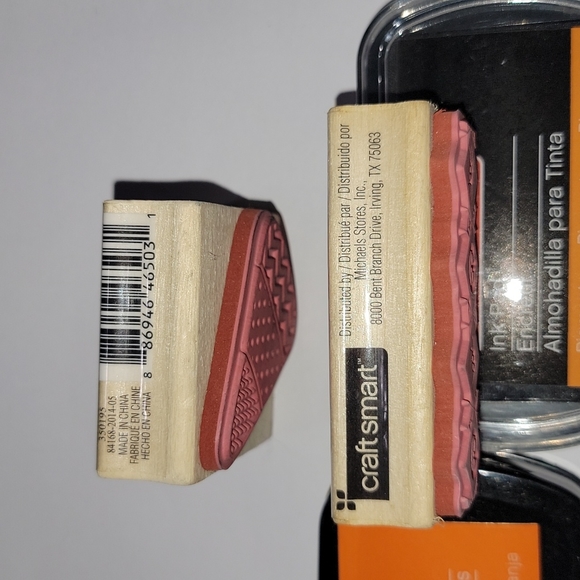 CRAFT SMART RUBBER STAMP AND INK SET. - Picture 2 of 5